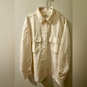 Banana Republic 100% Silk Utility Shirt